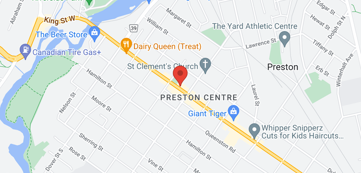 map of 639 KING ST E